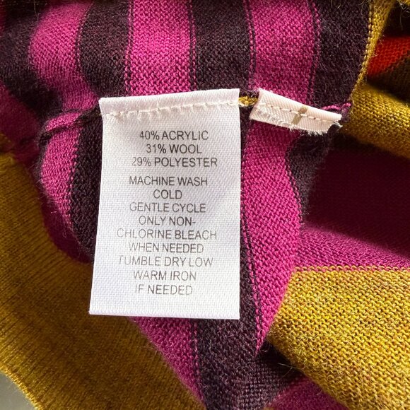 LOFT multicolor striped pullover top sweater women's small - Picture 7 of 7